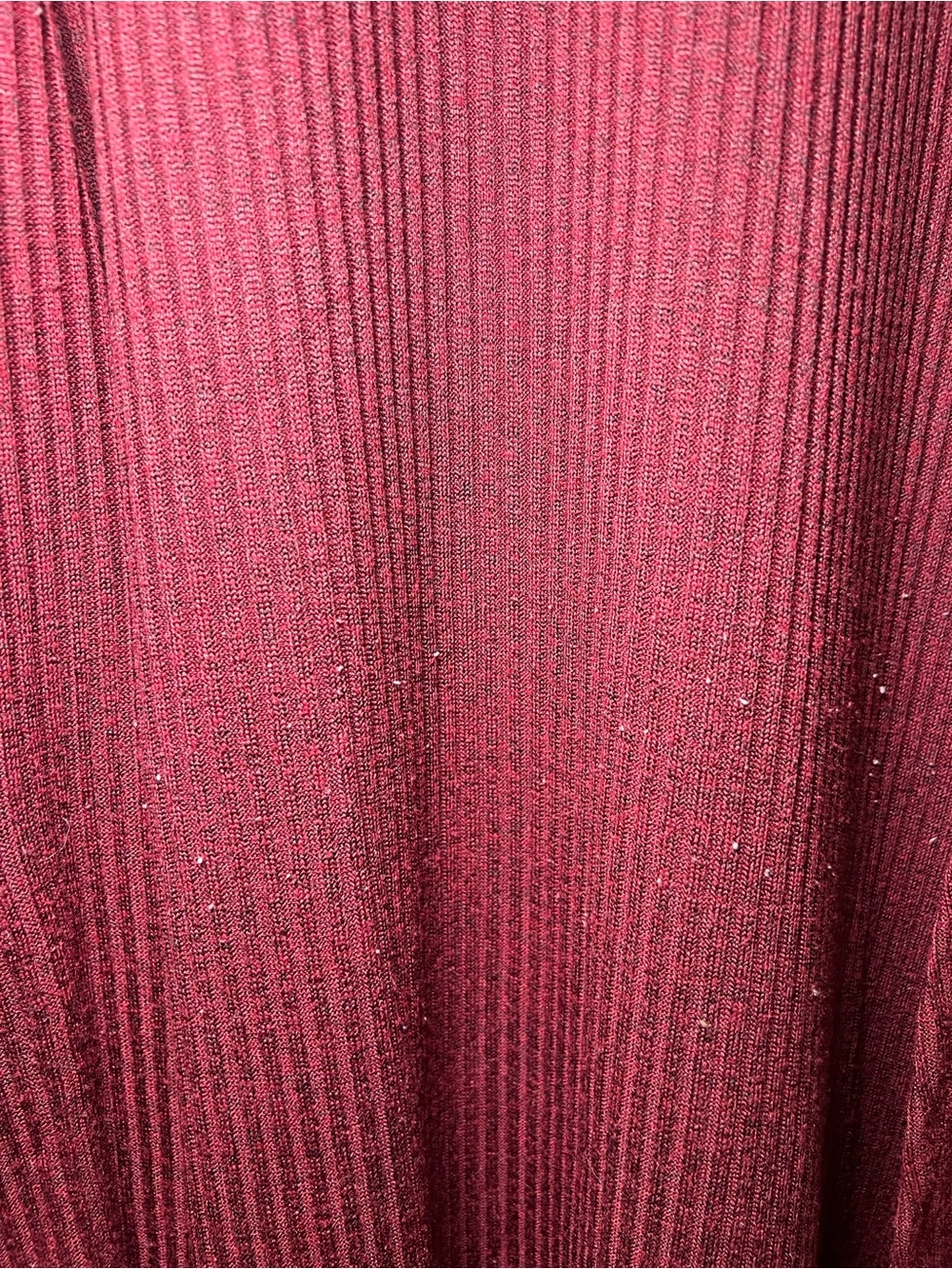 LuLaRoe Long Ribbed Open-Front Cardigan Dress in Deep Wine - Picture 4 of 5